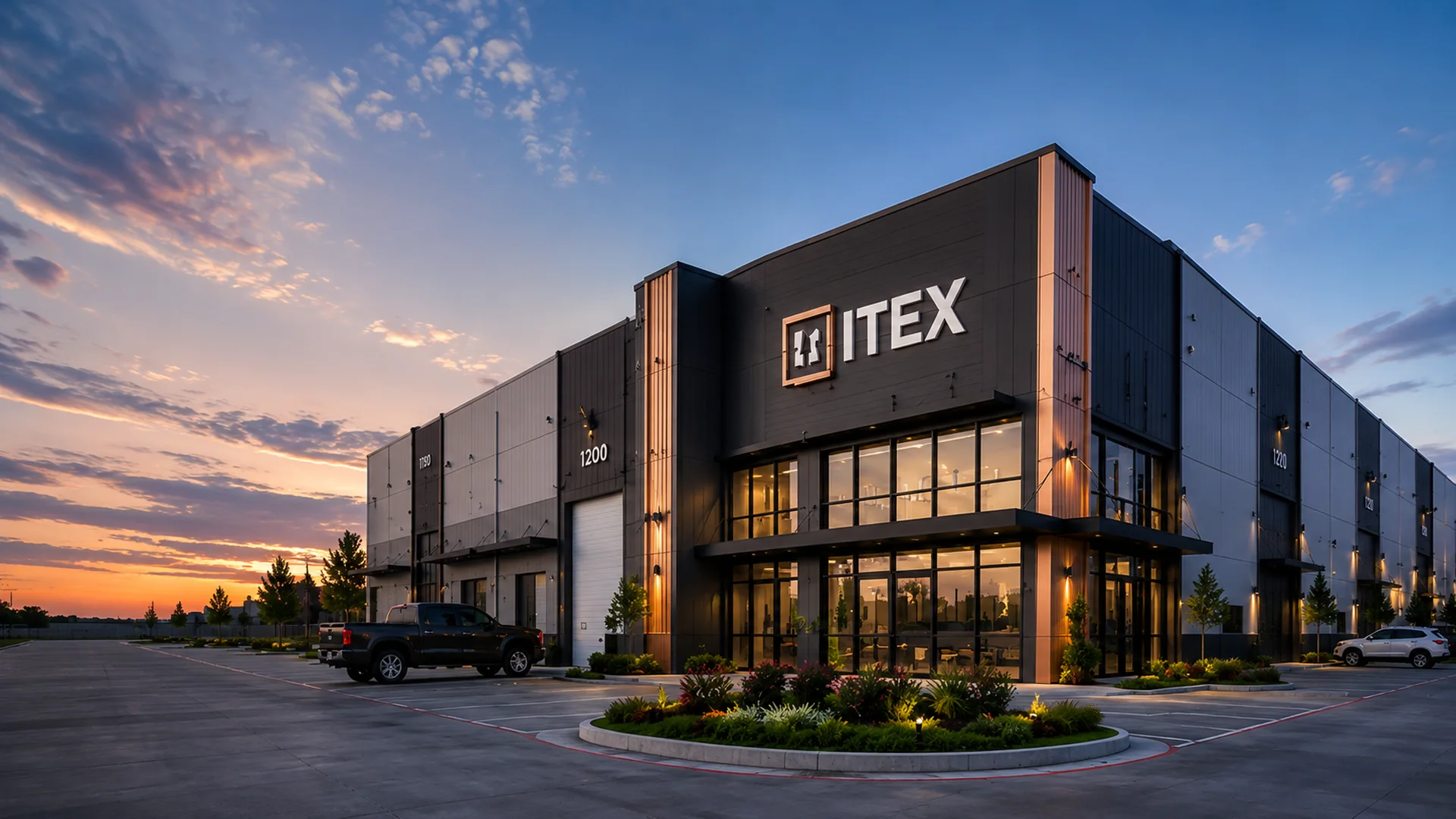 Modern industrial flex park development